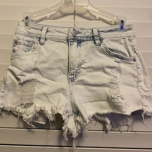 Acid Washed Jean Shorts